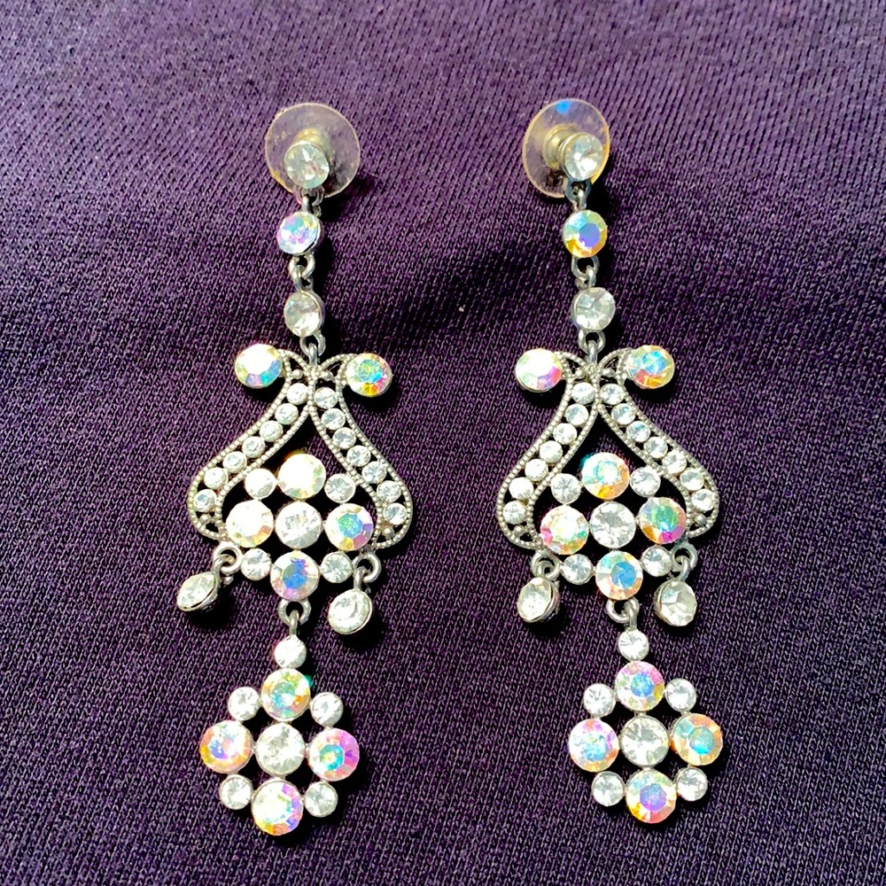 Big rhinestone glam earrings!